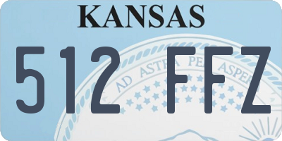 KS license plate 512FFZ