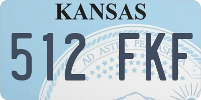 KS license plate 512FKF