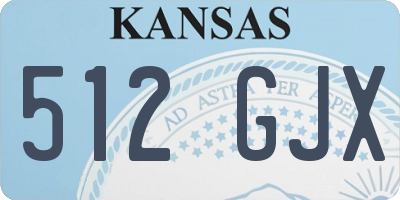 KS license plate 512GJX
