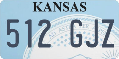 KS license plate 512GJZ