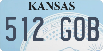 KS license plate 512GOB