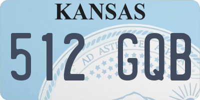 KS license plate 512GQB