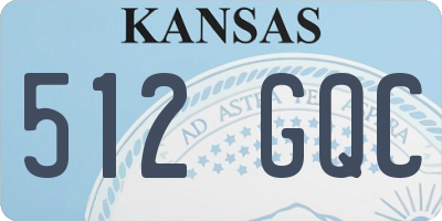 KS license plate 512GQC