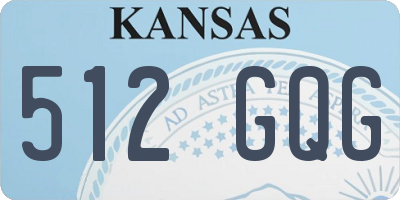 KS license plate 512GQG