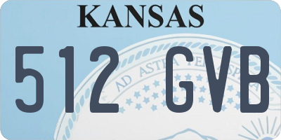 KS license plate 512GVB