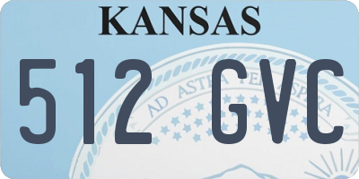 KS license plate 512GVC