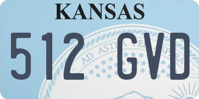 KS license plate 512GVD