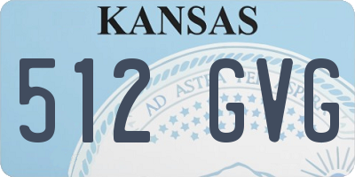 KS license plate 512GVG