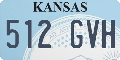 KS license plate 512GVH