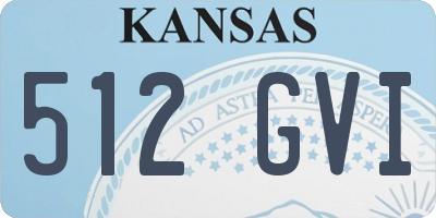 KS license plate 512GVI