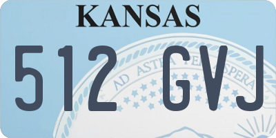 KS license plate 512GVJ