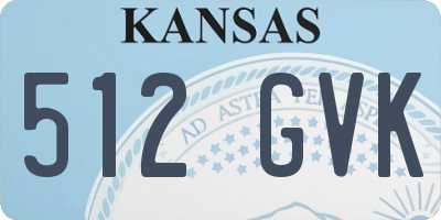 KS license plate 512GVK