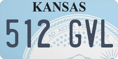 KS license plate 512GVL
