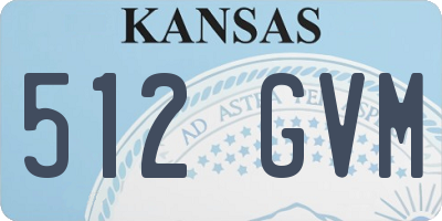 KS license plate 512GVM