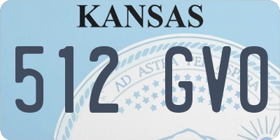 KS license plate 512GVO