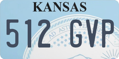 KS license plate 512GVP