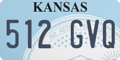 KS license plate 512GVQ