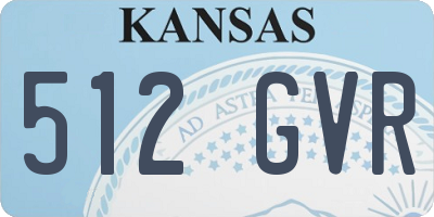 KS license plate 512GVR