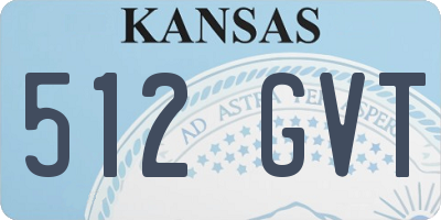 KS license plate 512GVT