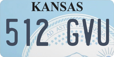 KS license plate 512GVU
