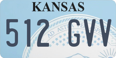 KS license plate 512GVV