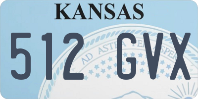 KS license plate 512GVX