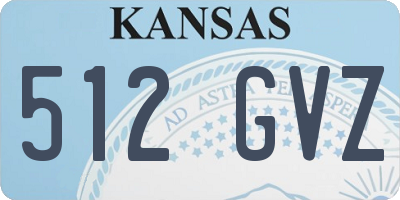 KS license plate 512GVZ