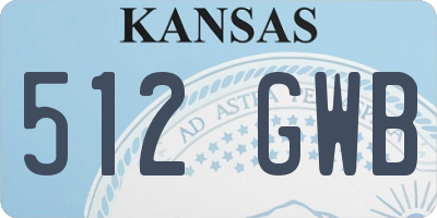 KS license plate 512GWB