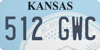 KS license plate 512GWC