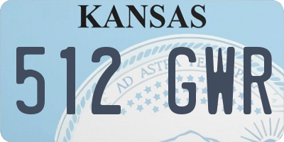 KS license plate 512GWR
