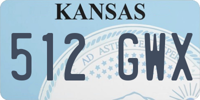 KS license plate 512GWX