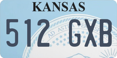 KS license plate 512GXB