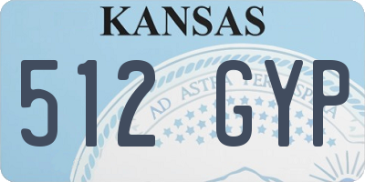 KS license plate 512GYP