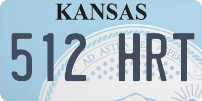 KS license plate 512HRT