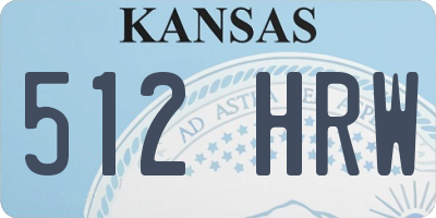 KS license plate 512HRW