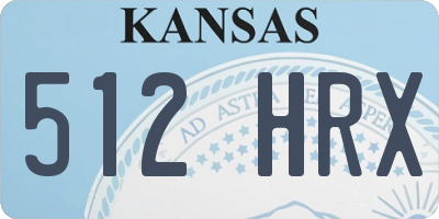 KS license plate 512HRX