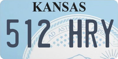 KS license plate 512HRY