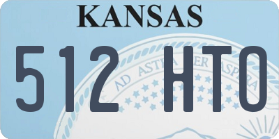 KS license plate 512HTO