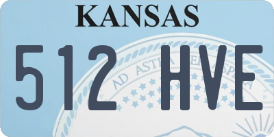 KS license plate 512HVE