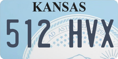 KS license plate 512HVX