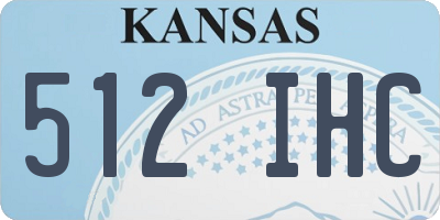 KS license plate 512IHC