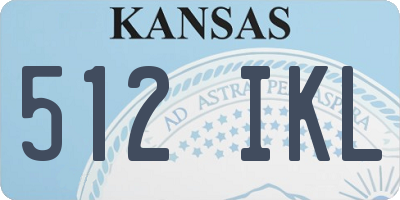 KS license plate 512IKL