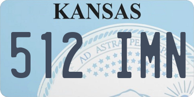 KS license plate 512IMN