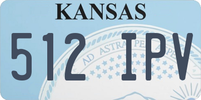 KS license plate 512IPV
