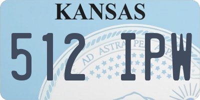 KS license plate 512IPW
