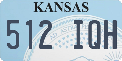 KS license plate 512IQH