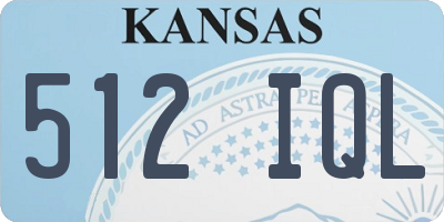 KS license plate 512IQL