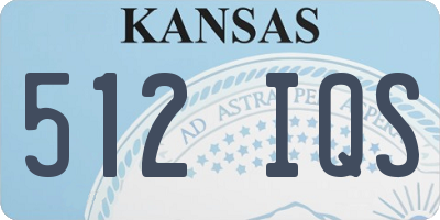 KS license plate 512IQS