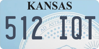 KS license plate 512IQT