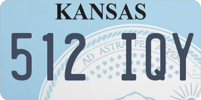 KS license plate 512IQY